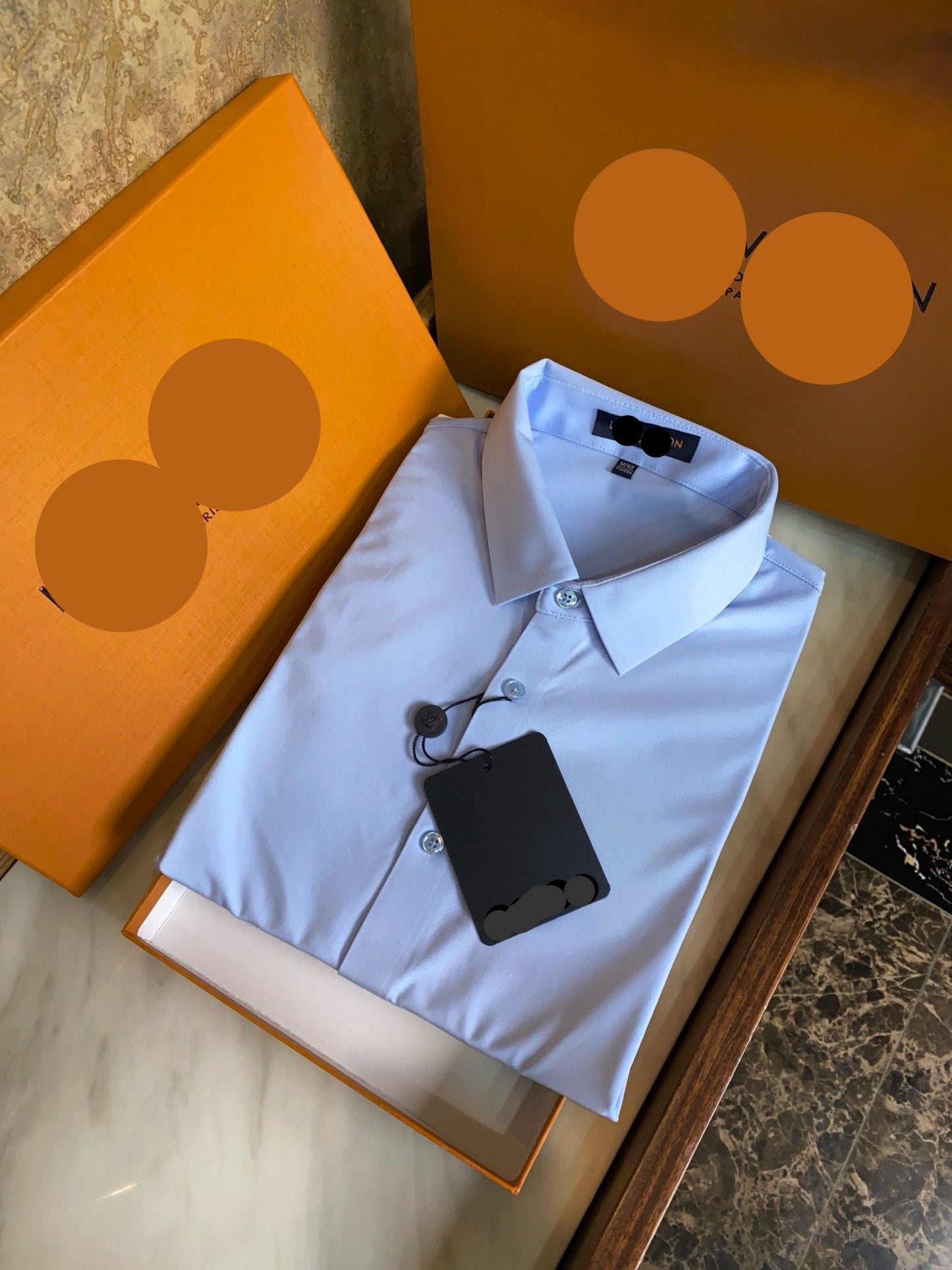 Men’s Light Blue Business Dress Shirt - SUITHARBOR