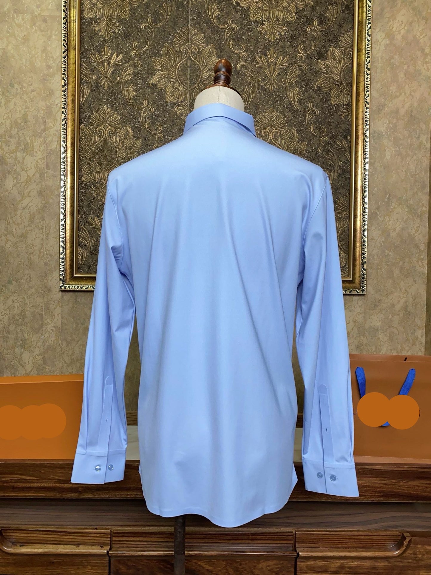 Men’s Light Blue Business Dress Shirt - SUITHARBOR