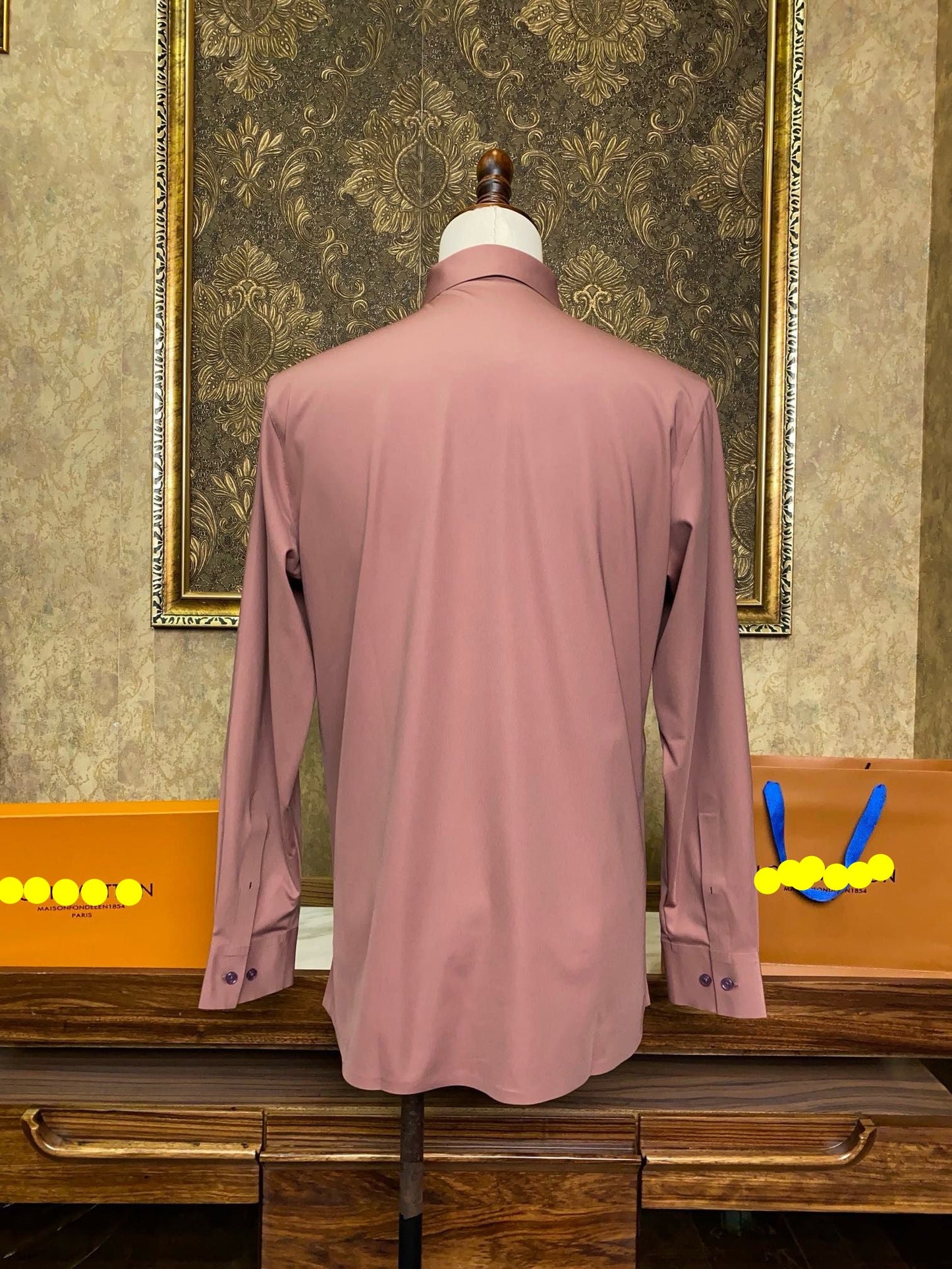 Men’s Rose Mauve Dress Shirt - SUITHARBOR