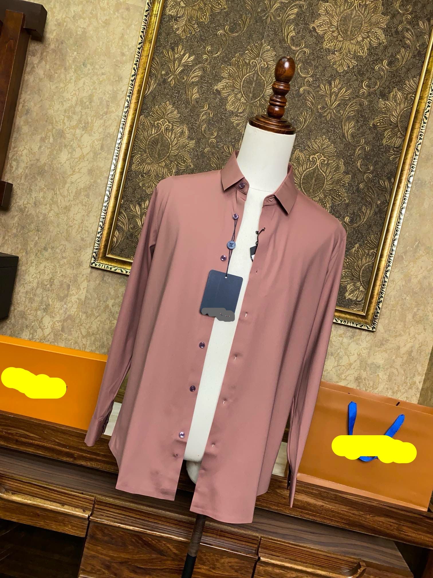 Men’s Rose Mauve Dress Shirt - SUITHARBOR