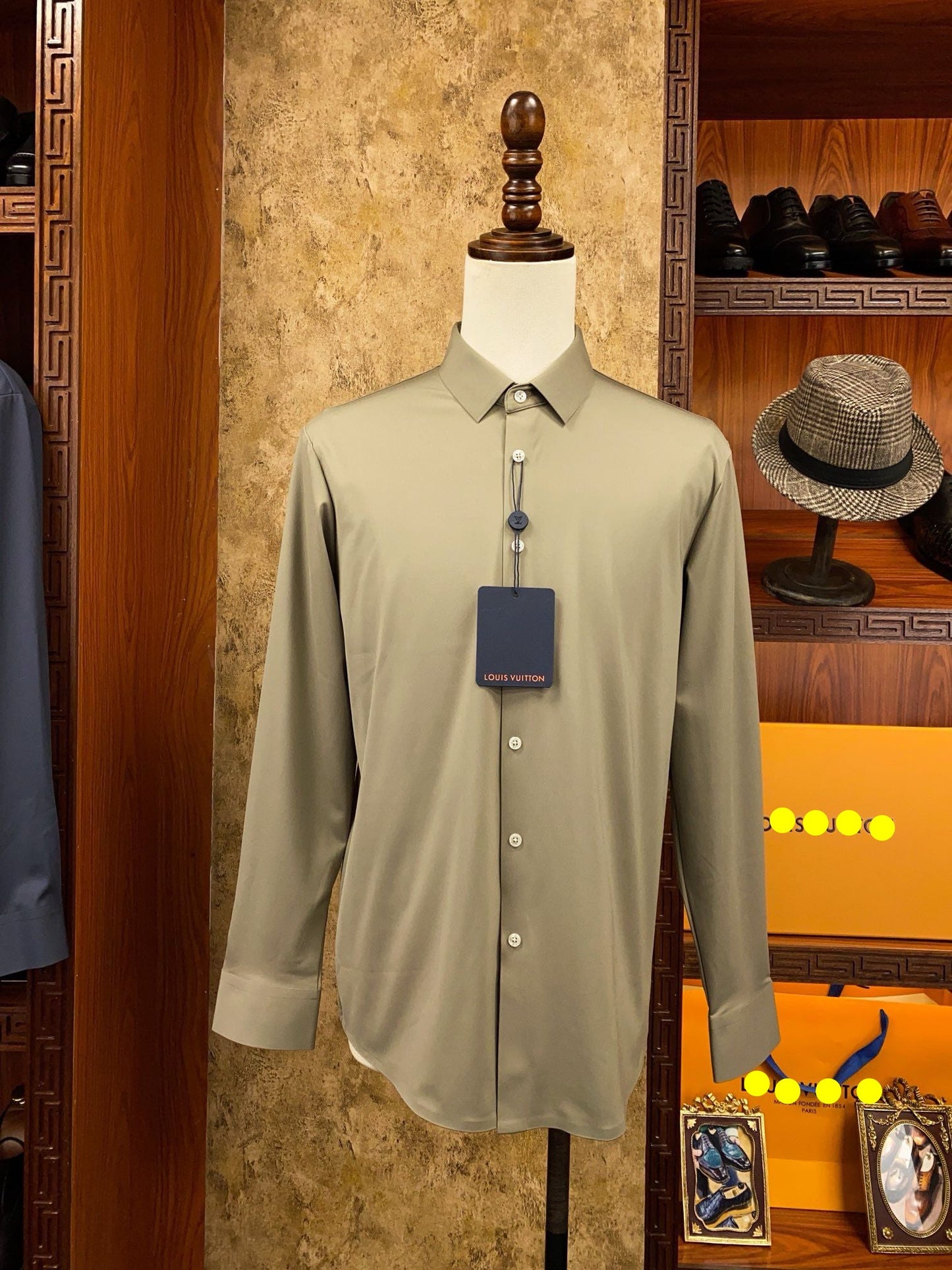 Men’s Sage Green Slim Fit Dress Shirt - SUITHARBOR