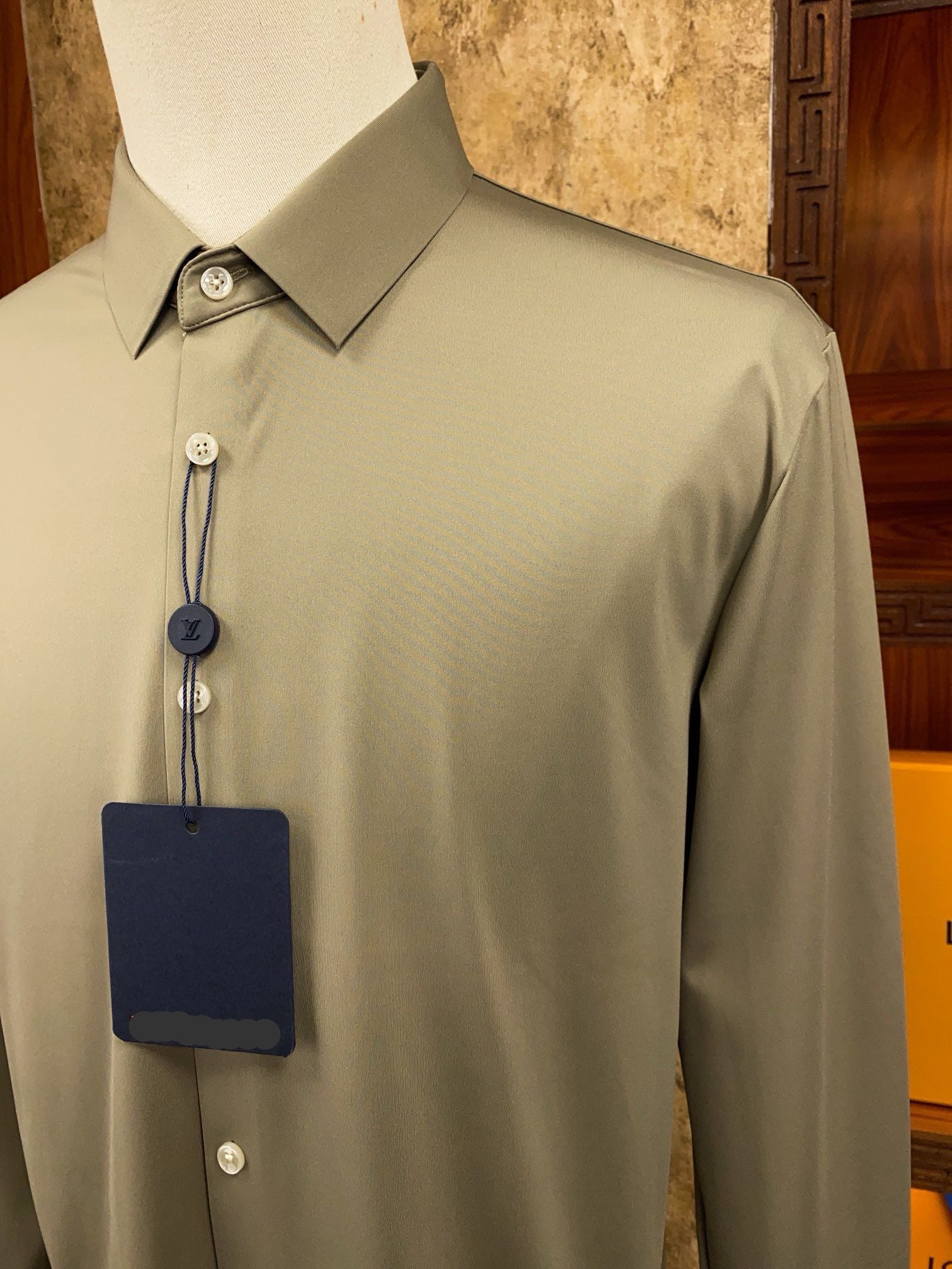 Men’s Sage Green Slim Fit Dress Shirt - SUITHARBOR
