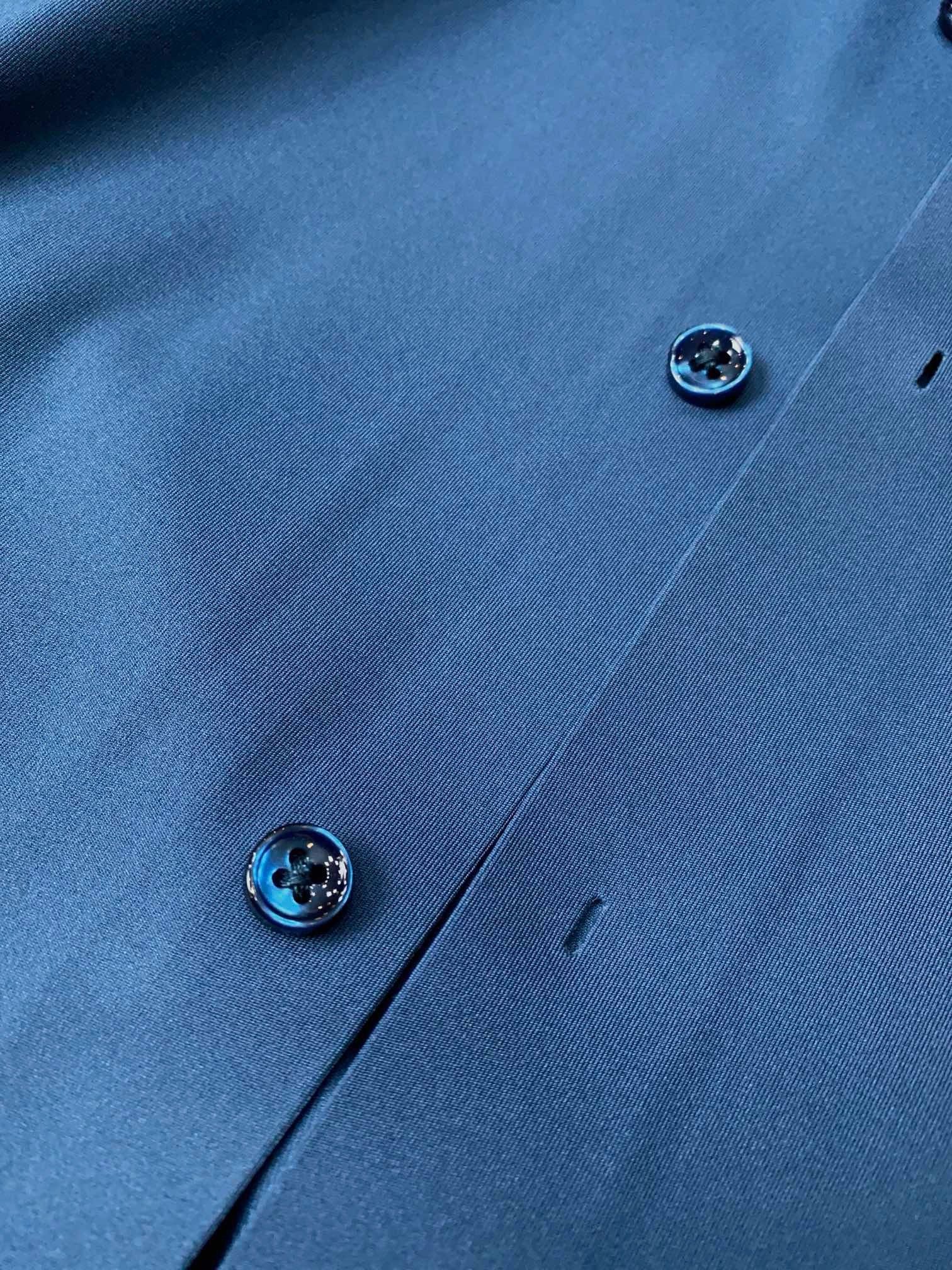 Men’s Slate Blue Dress Shirt - SUITHARBOR