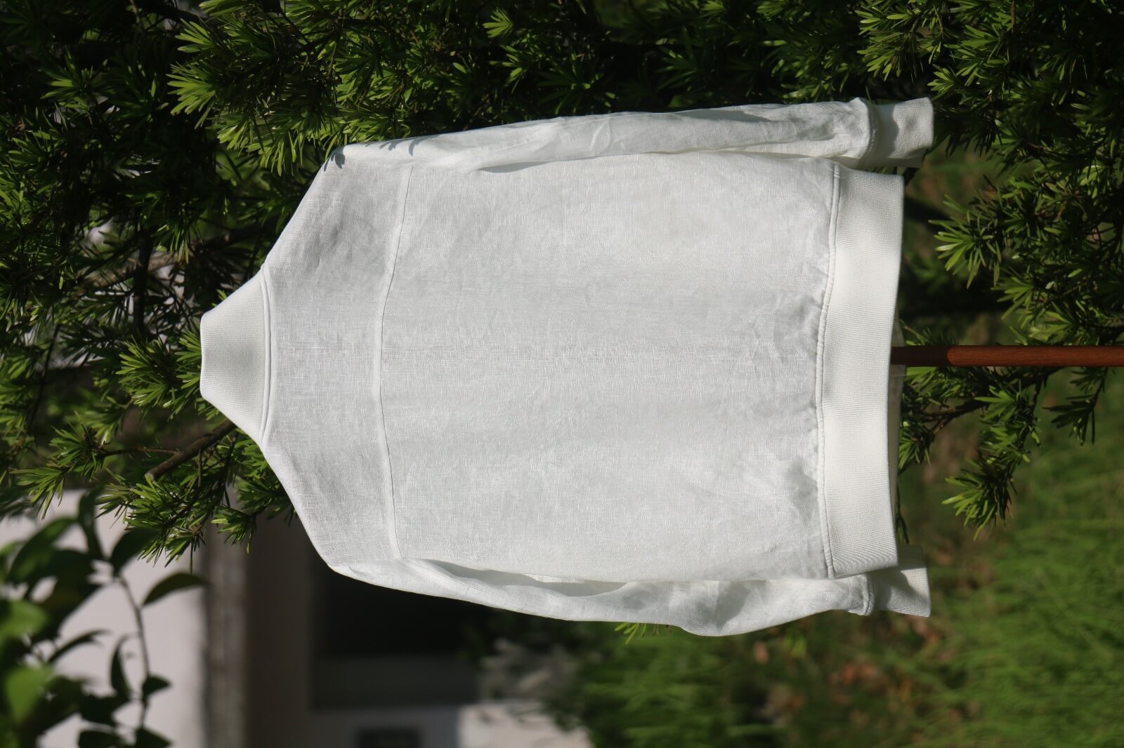 Men’s White Linen Utility Jacket - SUITHARBOR