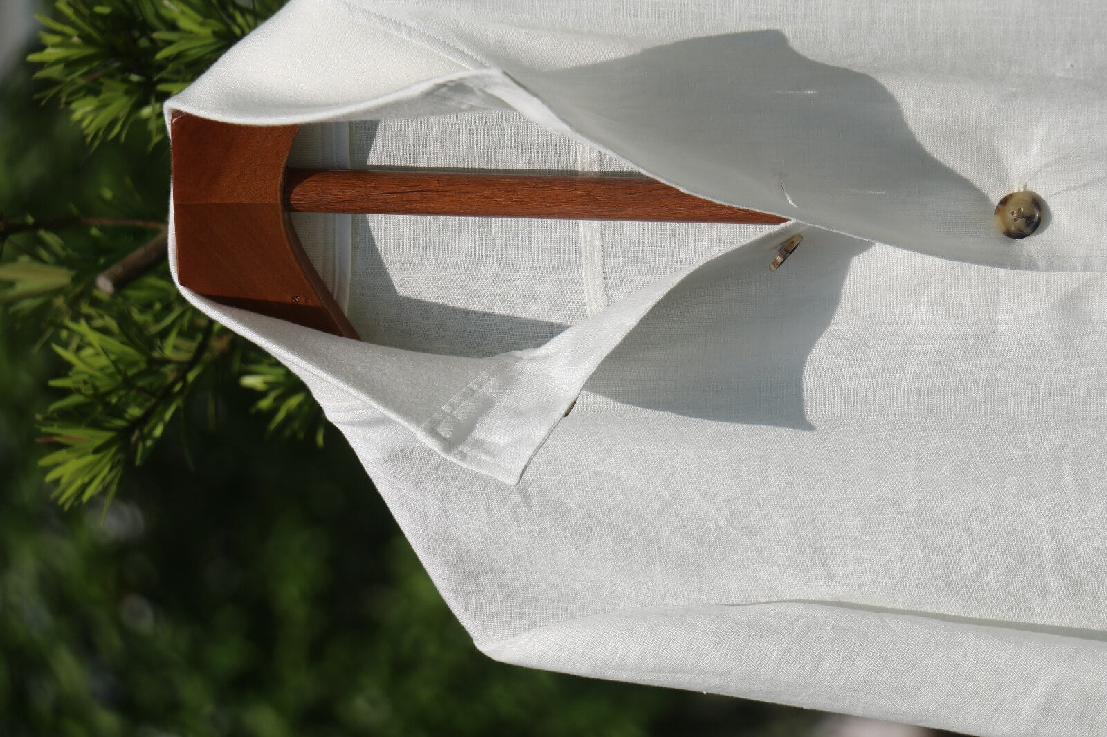 Men’s White Linen Utility Jacket - SUITHARBOR