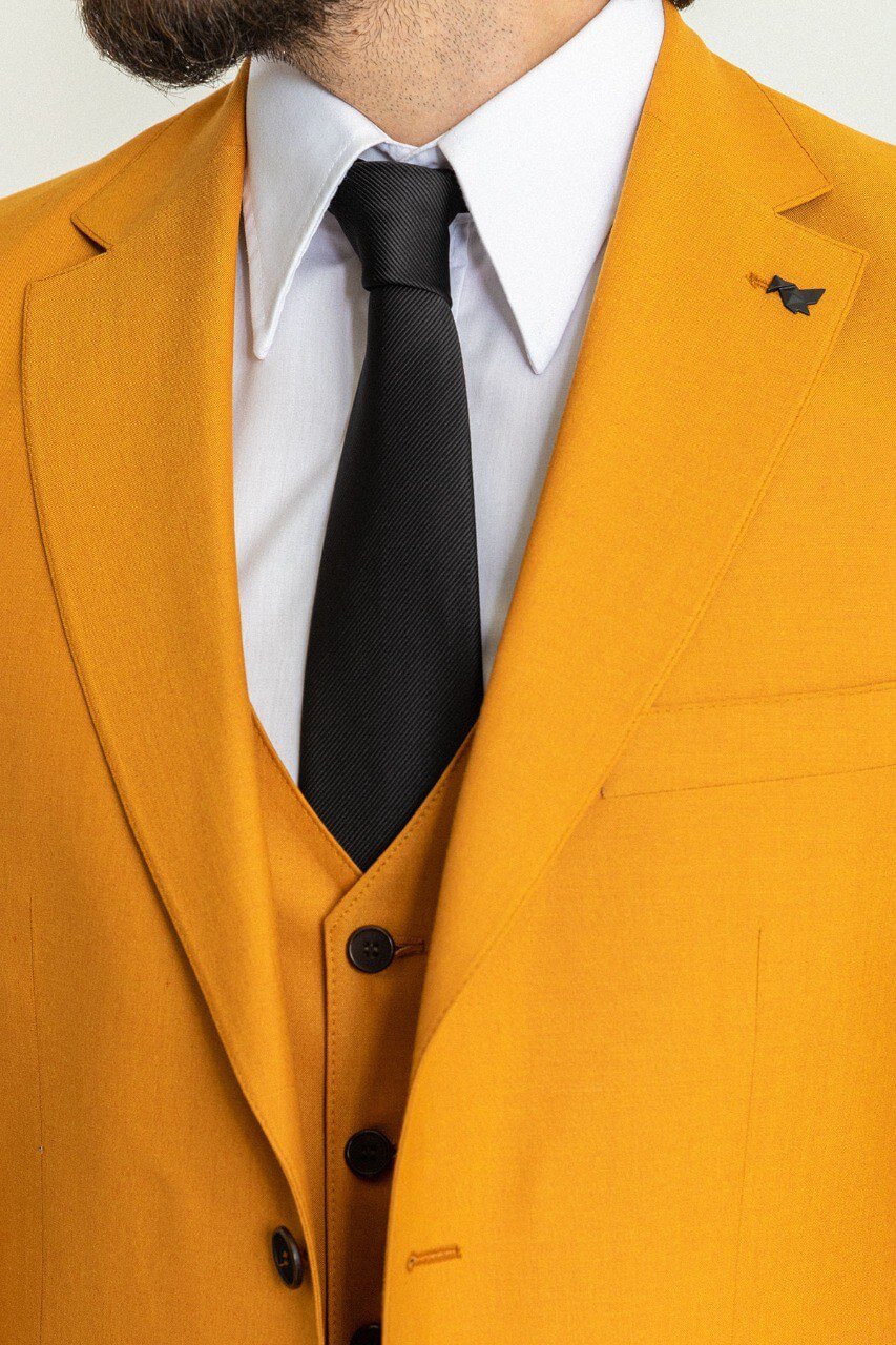 Mustard Elegance 3-Piece Suit