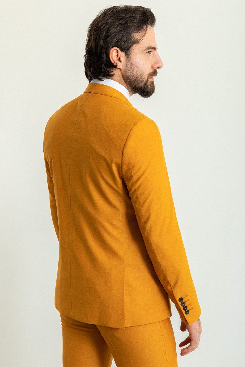 Mustard Elegance 3-Piece Suit