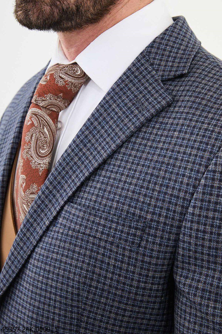 Navy Blue Two - Button Suit - SUITHARBOR