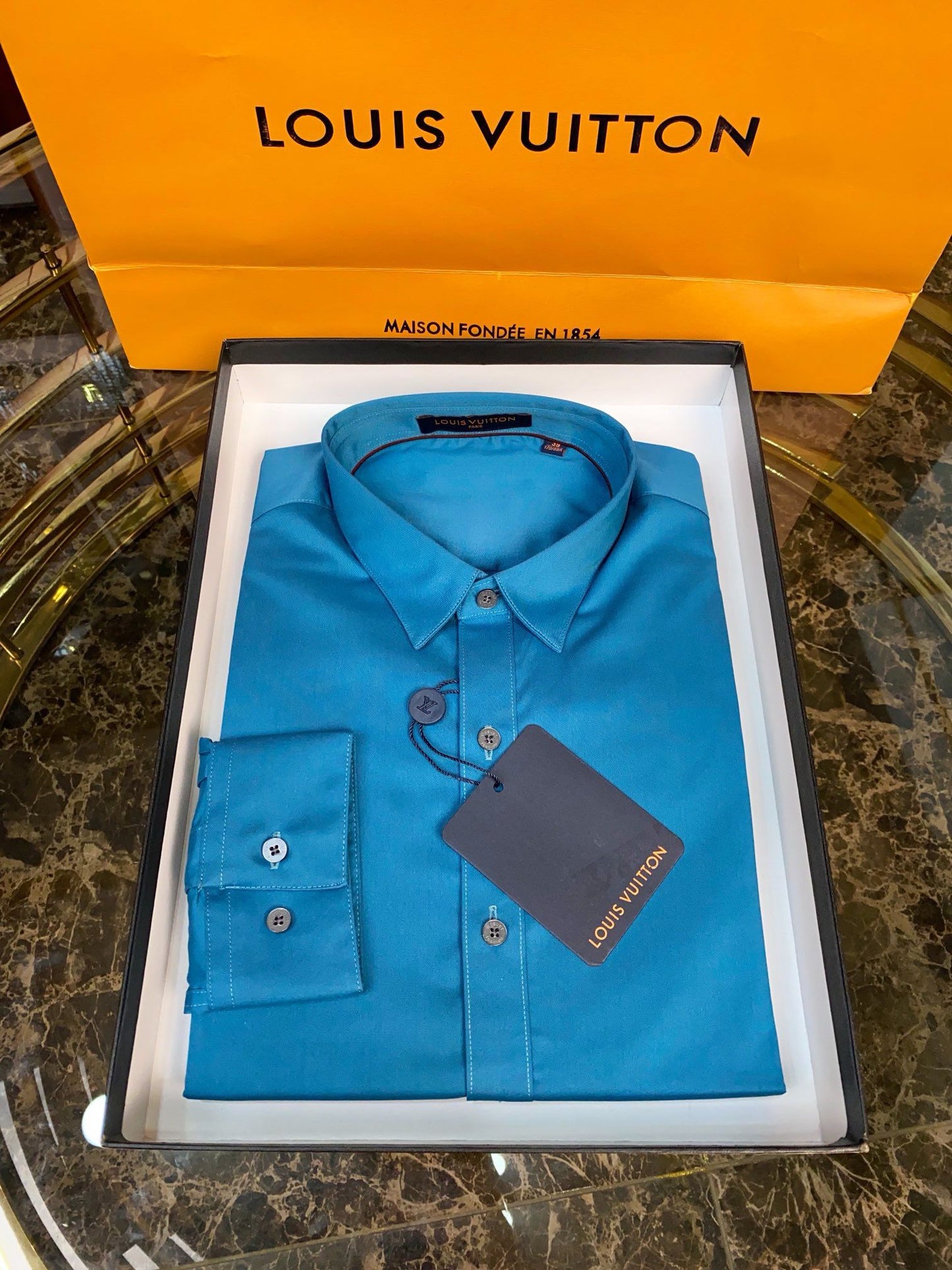 Ocean Teal Luxury Satin - Finish Dress Shirt - SUITHARBOR