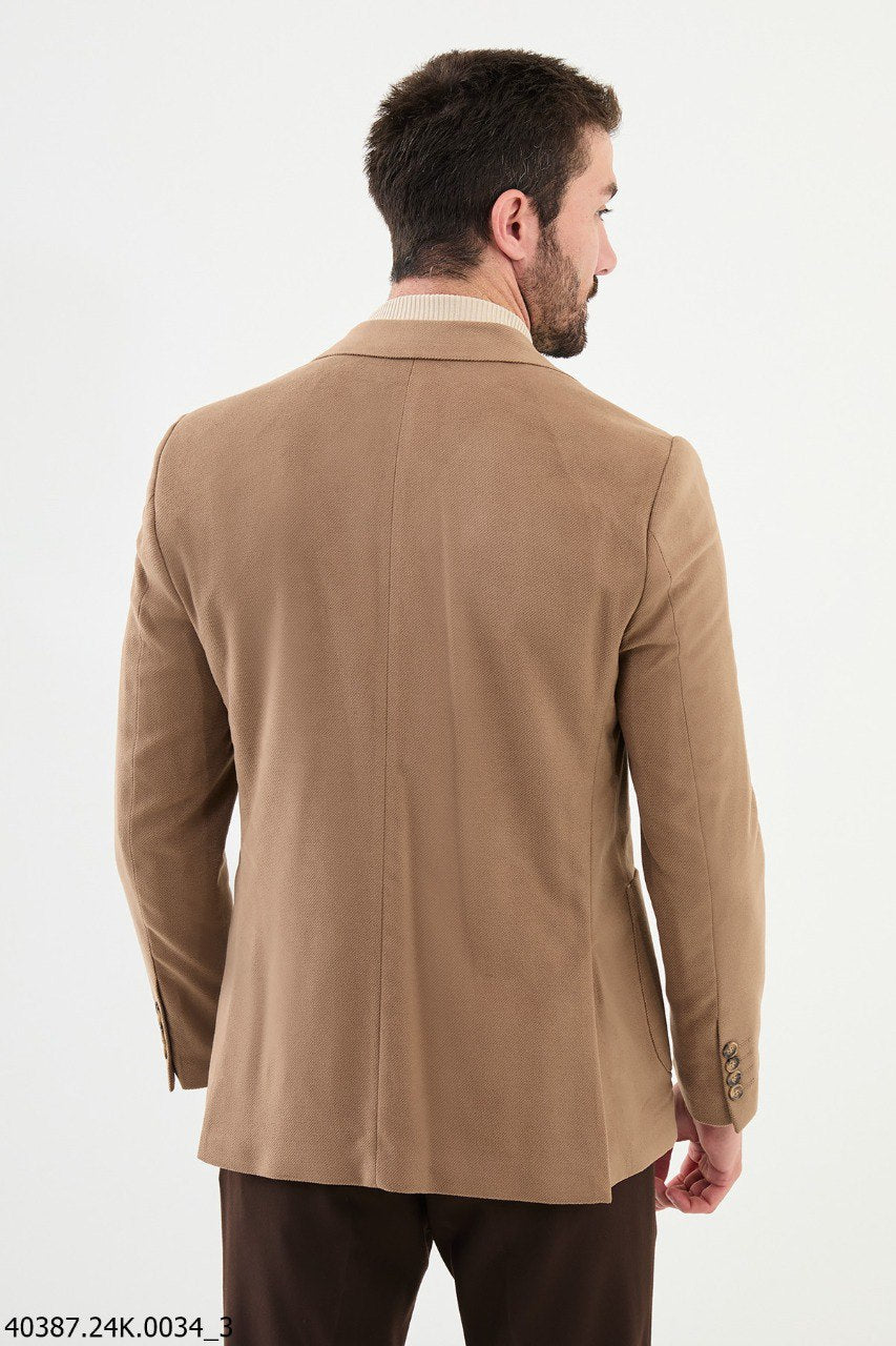 Sand Beige Hanging Pocket Jacket