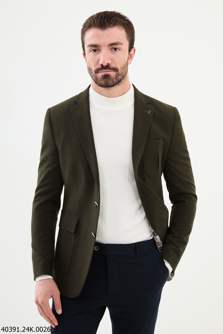 Olive Grove Slim Fit Blazer