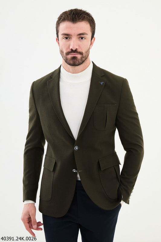 Olive Grove Slim Fit Blazer