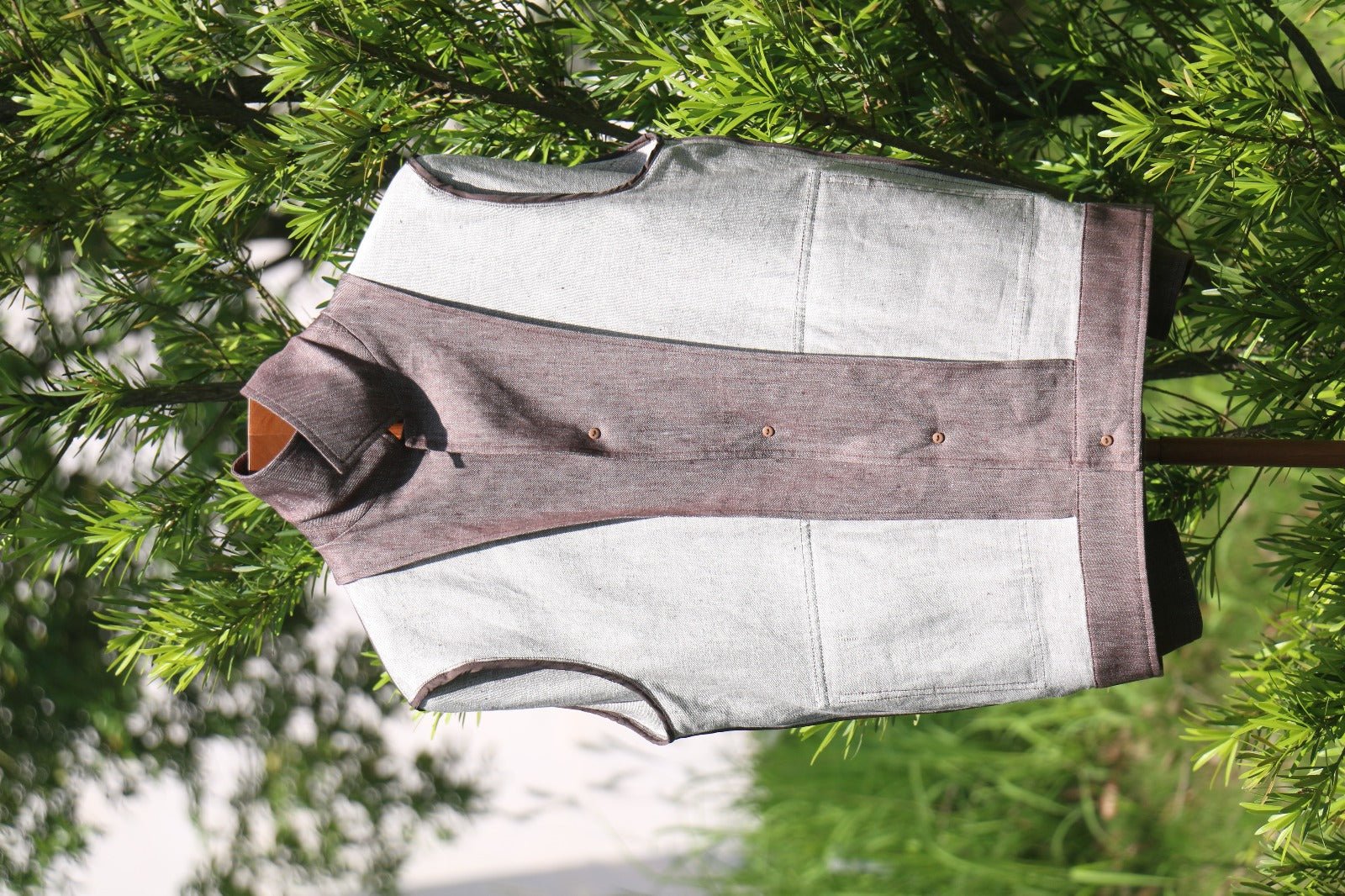 Rosewood Linen Utility Jacket - SUITHARBOR