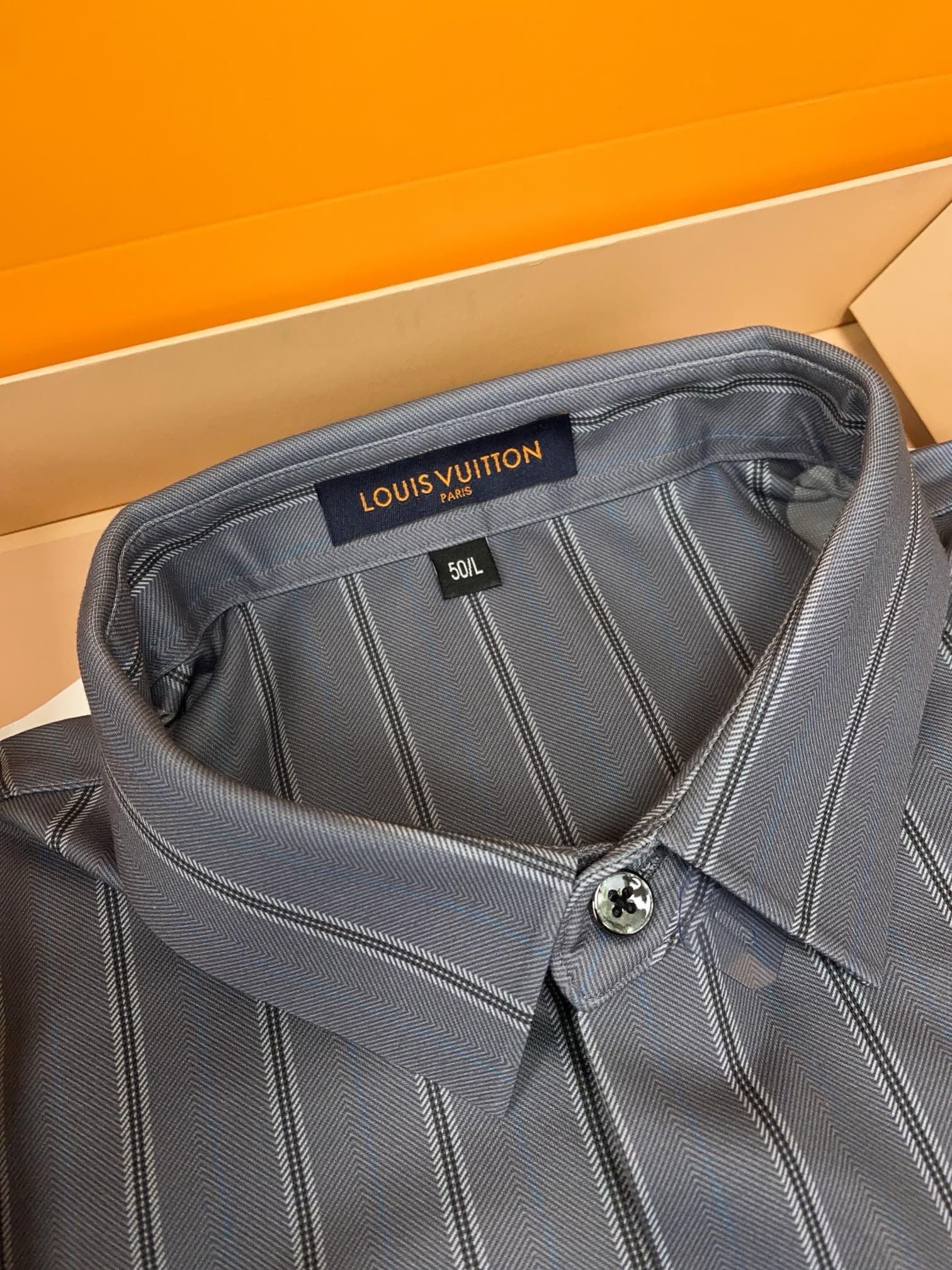 Steel Blue Pinstripe Executive Dress Shirt - SUITHARBOR