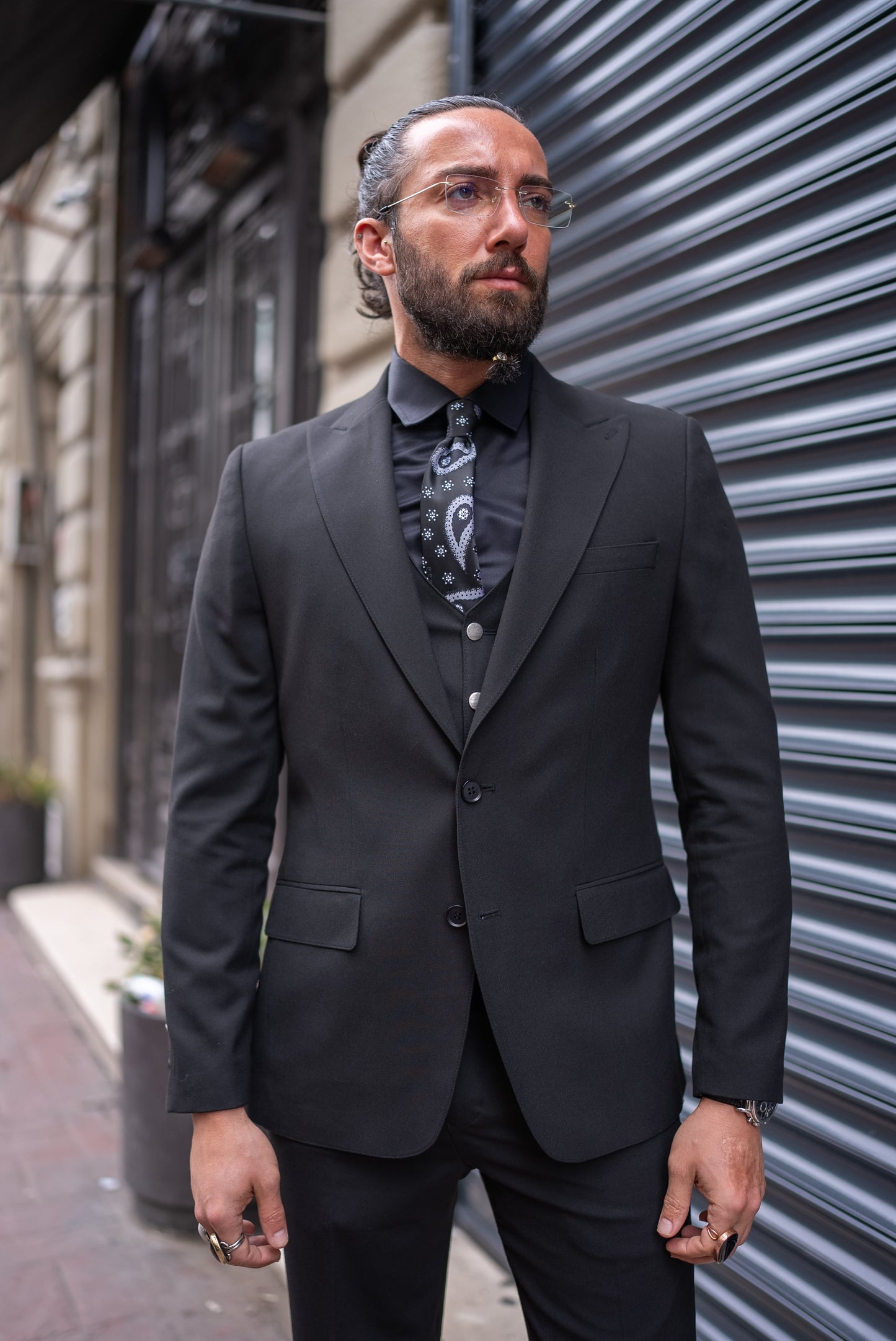 Flex Elegance Black Suit