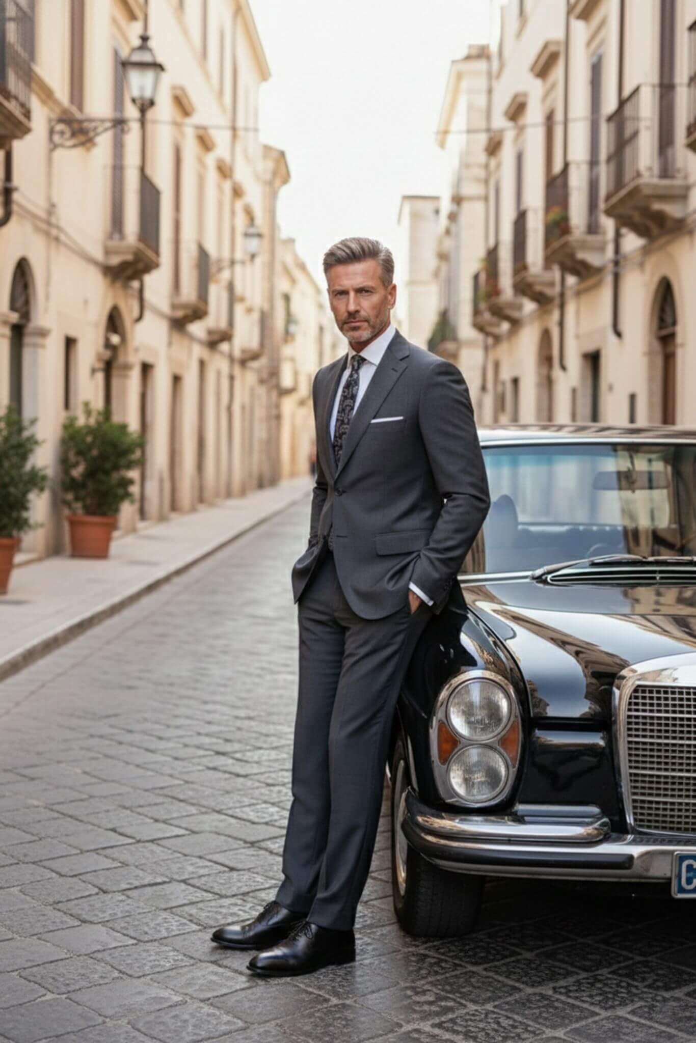 Anthracite slim fit wool blend suit, image 7
