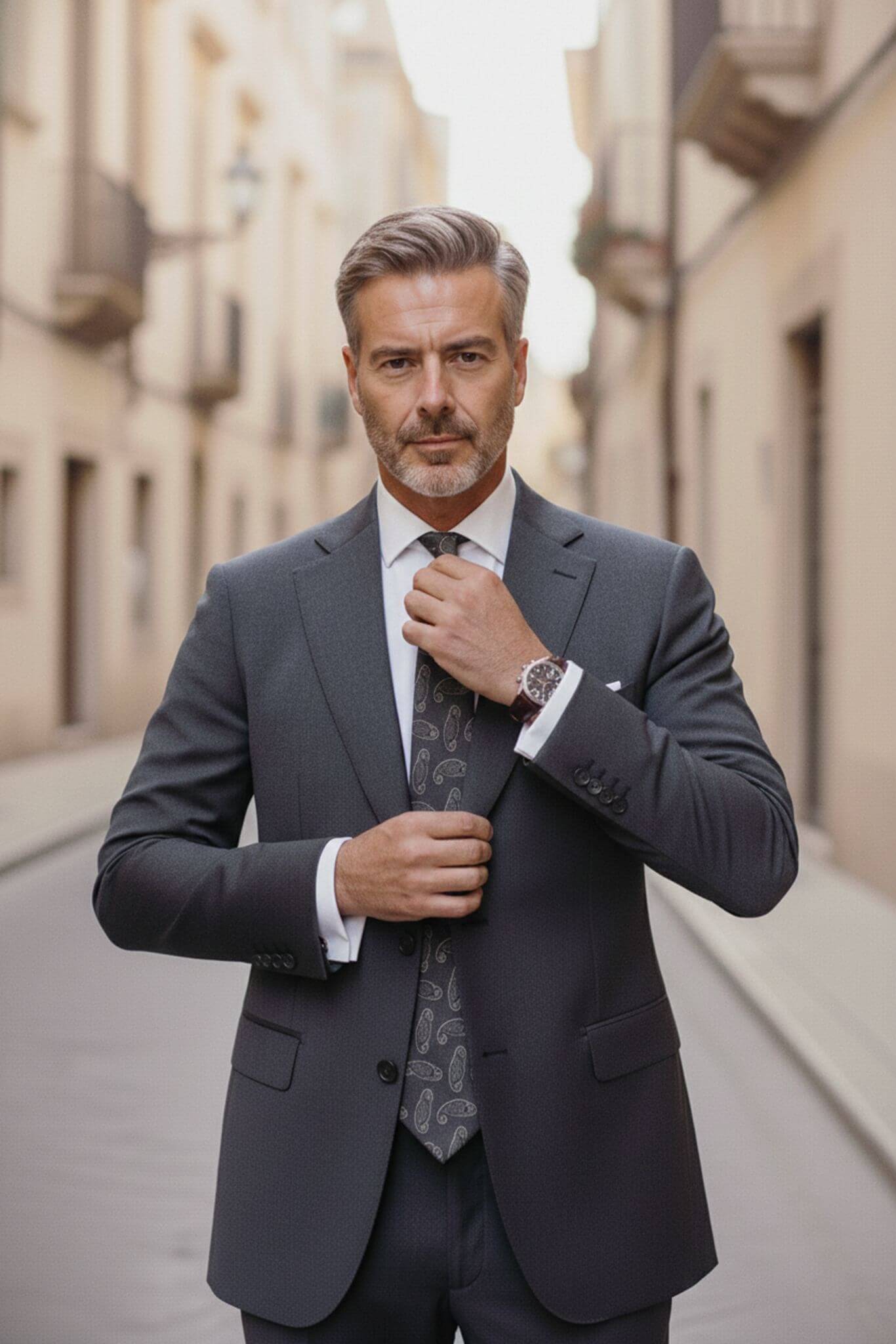Anthracite slim fit wool blend suit, image 6