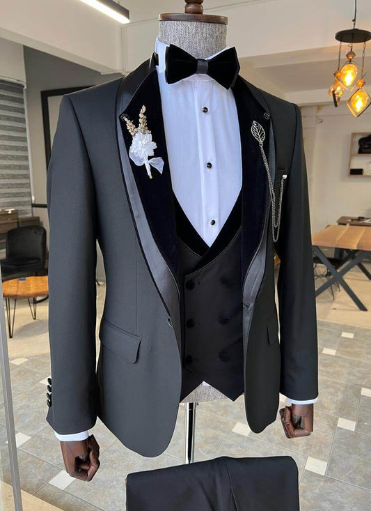 Suitharbor Black Velvet Tuxedo