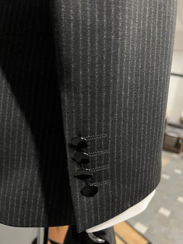 Black Double-Breasted Suit - Slim & Sharp